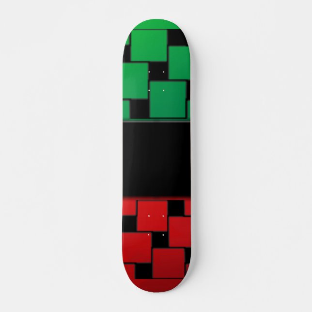 Skateboard Skate Carré motif (Devant)