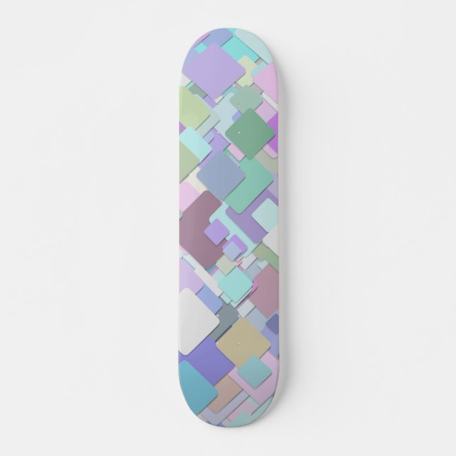 Skateboard skate carré pastel (Devant)