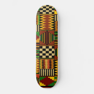 Skateboard Skate de conception Kente en Afrique