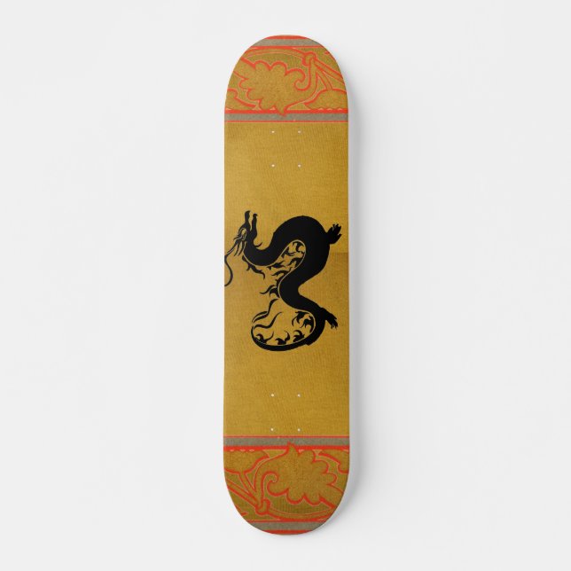 Skateboard Skate de dragon asiatique (Devant)