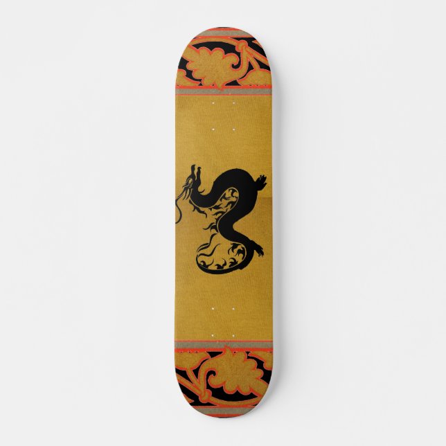 Skateboard Skate de dragon asiatique (Devant)