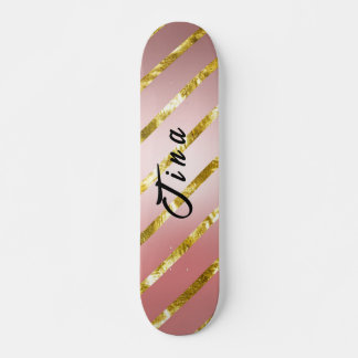 Skateboard skate de parties scintillant rose mignon