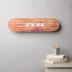 Skateboard Skate en roseaux blancs Zen