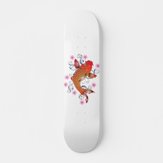 Skateboard Skate japonais Koi Fish (Devant)