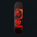 Skateboard Skate Red Fire Dragon<br><div class="desc">une oeuvre de dragon décorative aux couleurs rouge et orange qui apparaît comme des flammes en tatouage tribal sur un skateboard.</div>