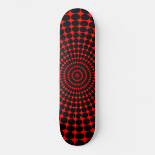 Skateboard Skate Red Hypno