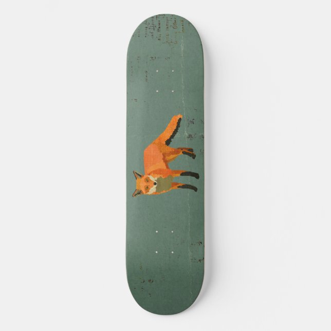 Skateboard Skate Retro Fox (Recto)