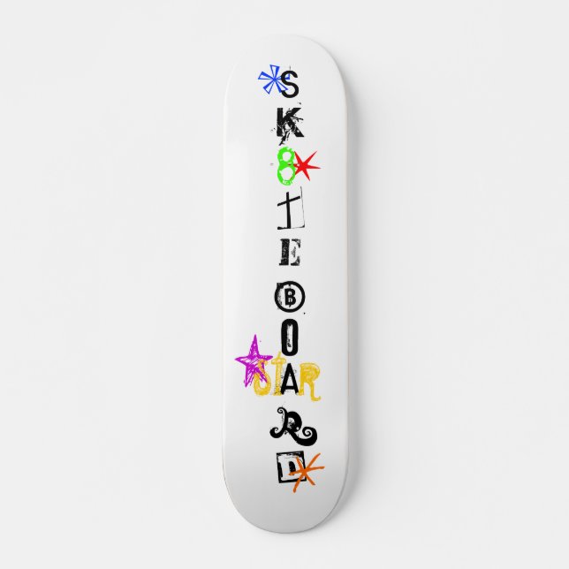 Skateboard Skate "Sk8teboard St*r 4" (Devant)