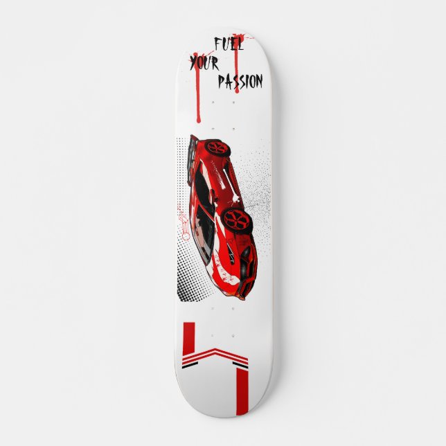 Skateboard Skate, Voiture Sport (Devant)