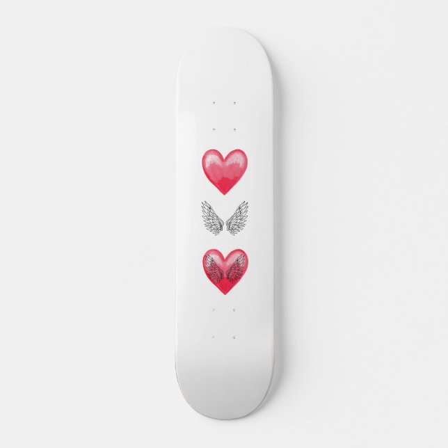 Skateboard Skateboard, Red Heart (Devant)