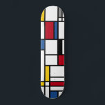 Skateboard Skateboards art Piet Mondrian abstraction<br><div class="desc">Un design sportif et épuré pour ce skateboard avec ces carrés de couleur géométrique inspiré des peintures de Mondrian,  des lignes simples mais efficaces. Le cadeau idéal pour tous les skateboarders fan de sports extrêmes.</div>