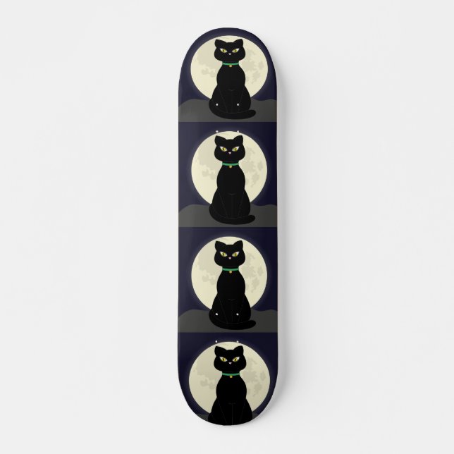 SKATEBOARD SKATEBOARDS BLACK CHAT LÉGER (Devant)