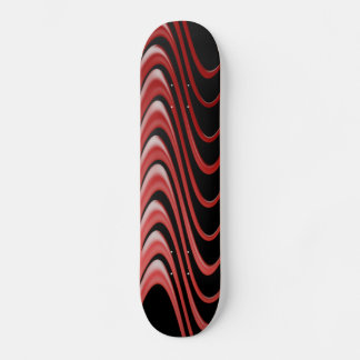 Skateboard Skateboards Red Waves
