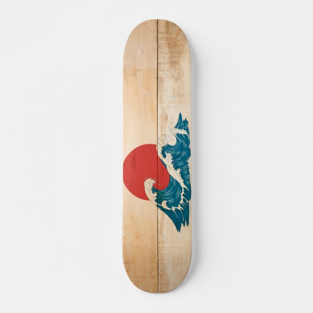 Skateboard Skateboards vagues Japon bois (Devant)