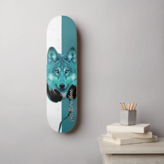 Skateboard Skateboards+Wolf+Nom personnalisé+modèle+personnal