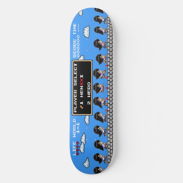 Skateboard Skateur kawaii (Recto)