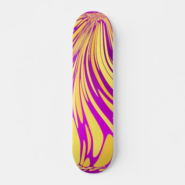Skateboard skboard rose et or (Devant)