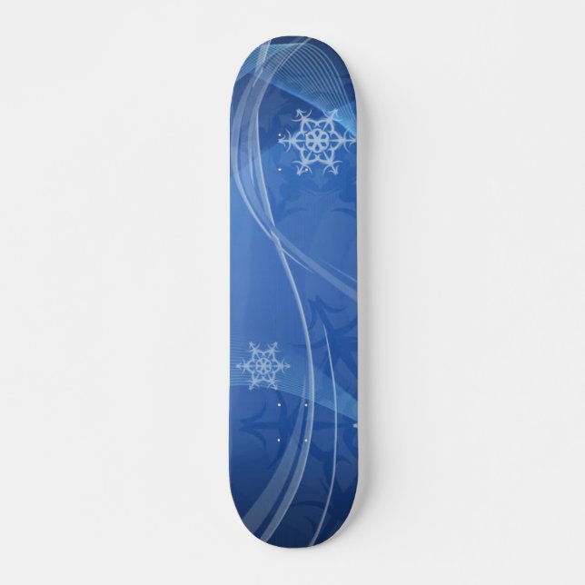 Skateboard Ski d'hiver bleu (Devant)