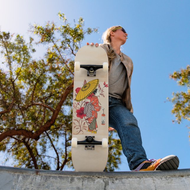 Skateboard Ski féminin asiatique (Extérieur 1)