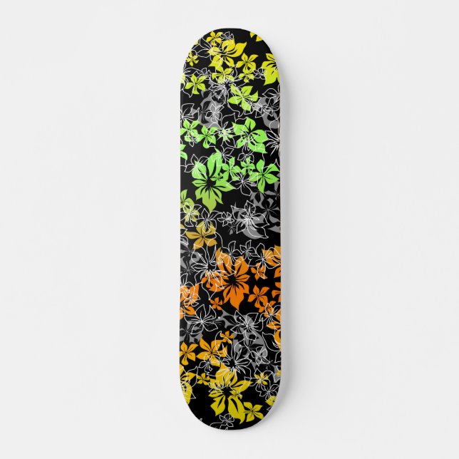 Skateboard Ski Hibiscus (Devant)