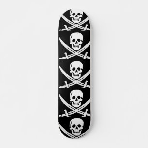 SKATEBOARD SKULL N CROSSBONES PIRATE SKATEBOARDS