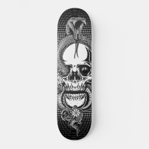 Skateboard Skull with Viper