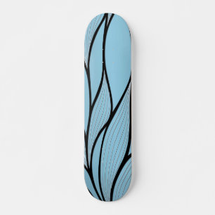 Skateboard Sky Blue Hues Creative Leave Motif