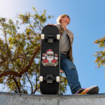 Skateboard Sleigher de Noël Père Noël Rock Rocker de Noël<br><div class="desc">Sleigher de Noël Père Noël Rock Rocker de Noël</div>
