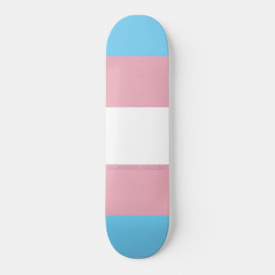 Skateboard SlipperyJoe's artistique Transgender Pride drapeau