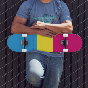 Skateboard SlipperyJoe's pansexual pride flag pi sans sexe