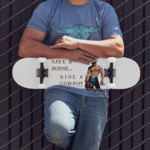 Skateboard SlipperyJoe's sauve cheval monter chapeau de cowbo