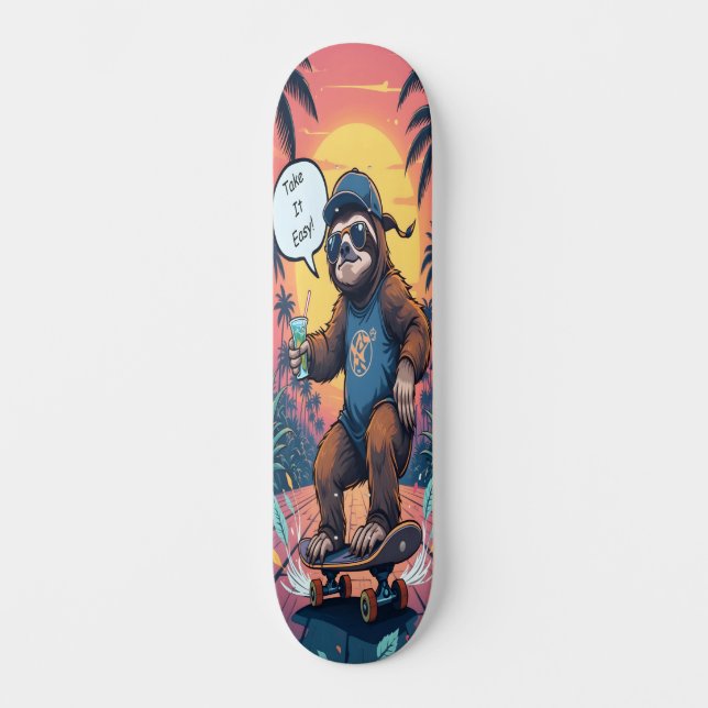 Skateboard Sloth on Wheels Edition 2 (Recto)