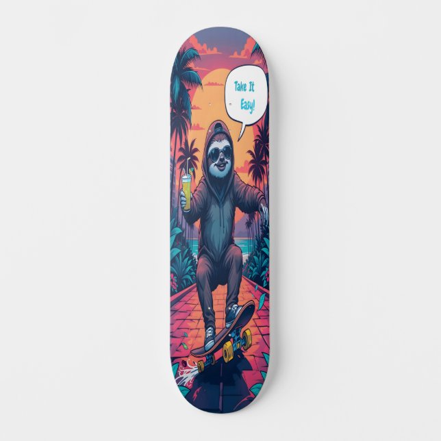 Skateboard Sloth on Wheels Edition 3 (Recto)
