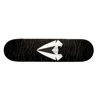 Skateboard Smoking noir/blanc