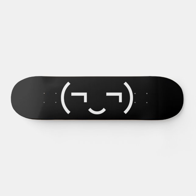 Skateboard Smug Emoticon (‿MD) Kaomoji japonais (Horz)