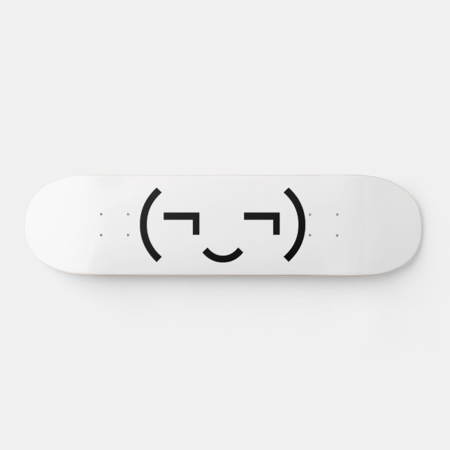 Skateboard Smug Emoticon (‿MD) Kaomoji japonais (Horz)