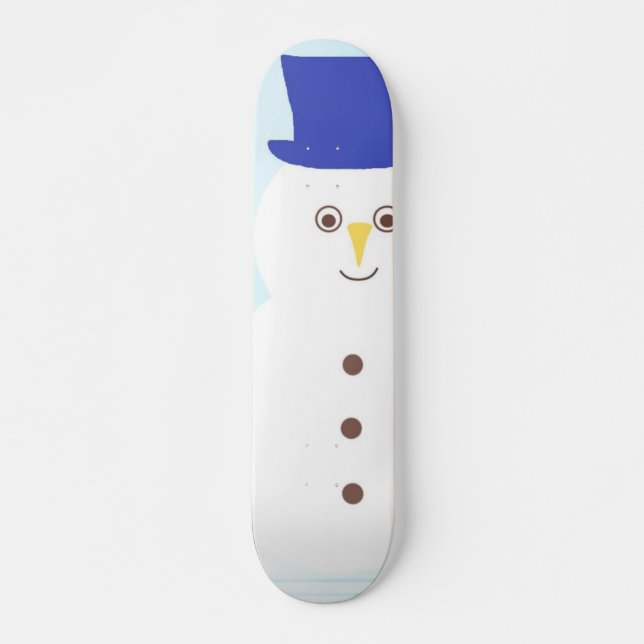 Skateboard snowman art (Devant)