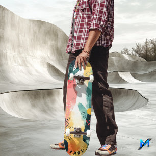 Skateboard Soft Organic - Pastel Abstrait Minimaliste