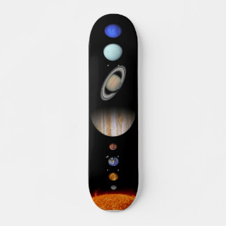 Skateboard solar system planets skate deck