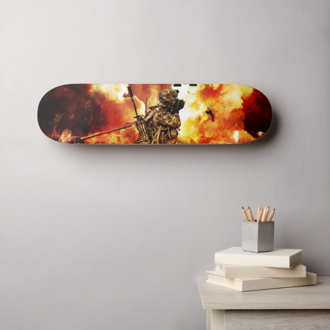 Skateboard Soldats à War Skate Deck ou Wall Art (Art mural (Horz))