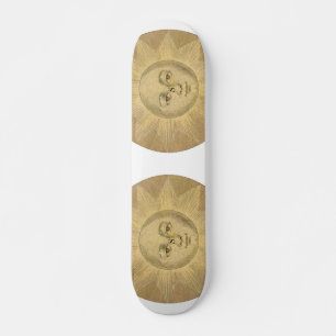 Skateboard Soleil - Détail solaire de la carte antique vers 1