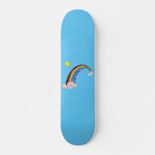 Skateboard Soleil et arc-en-ciel 2