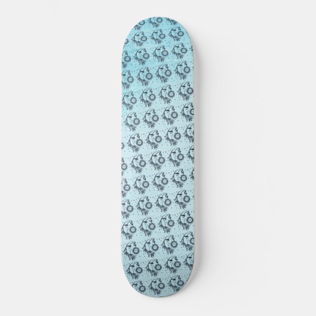 Skateboard Soleil et Lune (Recto)