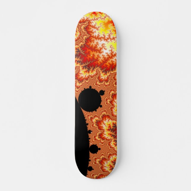 Skateboard Soleil flamboyant - Fractal (Devant)