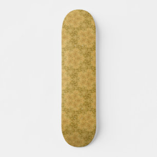 Skateboard Soleil jaune or brillant motif