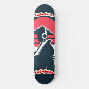 Skateboard Soleil levant inimitable