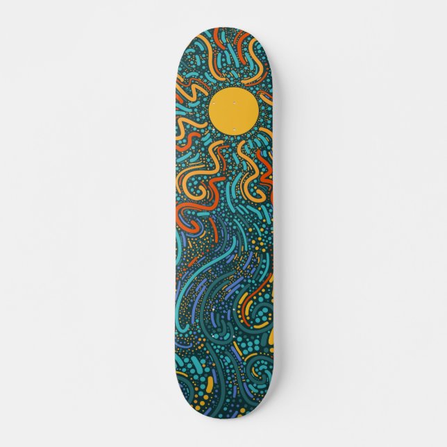 Skateboard Soleil tournant (Devant)