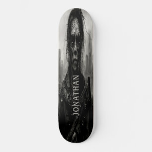 Skateboard sombre effrayant Zombie Guerrier