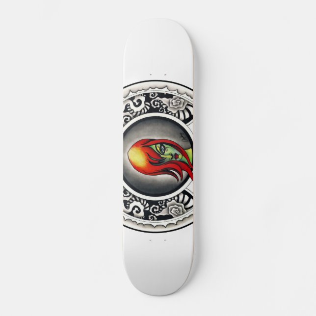Skateboard Sorcière verte (Recto)