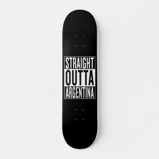 Skateboard sortie directe de l'Argentine